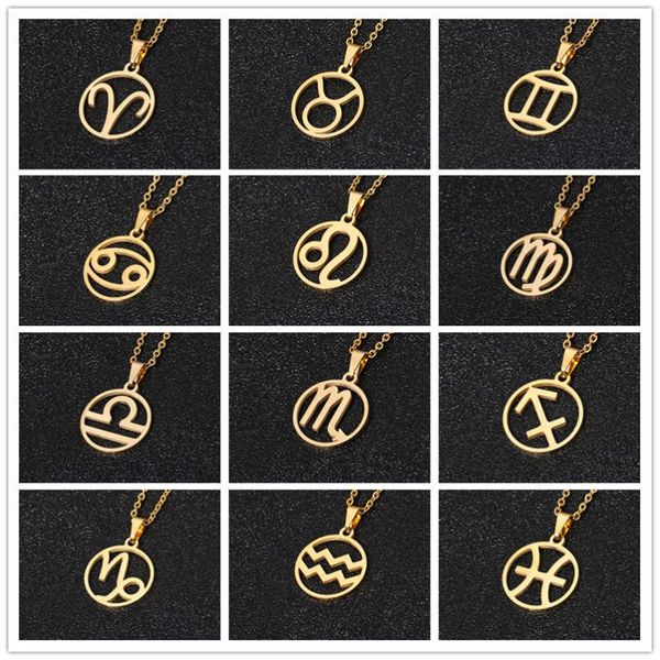 pendant necklaces rinhoo stainless steel 12 horoscope zodiac sign necklace gold/silver color constellations men women jewelry gift
pendant necklaces rinhoo stainless steel 12 horoscope zodiac sign necklace gold/silver color constellations men women jewelry gift