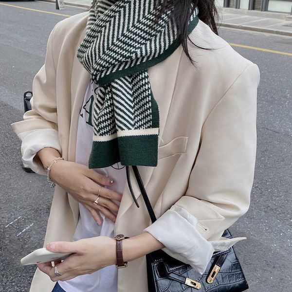 scarves autumn and winter net red classic knitted wool scarf korean student diamond warm bib women's shawl, Blue;gray
scarves autumn and winter net red classic knitted wool scarf korean student diamond warm bib women's shawl, Blue;gray