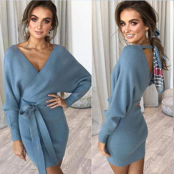 casual dresses nice autumn women knitted dress warm long-sleeved female hip winter v-neck lace-up fashion sweater elasticity of, Black;gray
casual dresses nice autumn women knitted dress warm long-sleeved female hip winter v-neck lace-up fashion sweater elasticity of, Black;gray