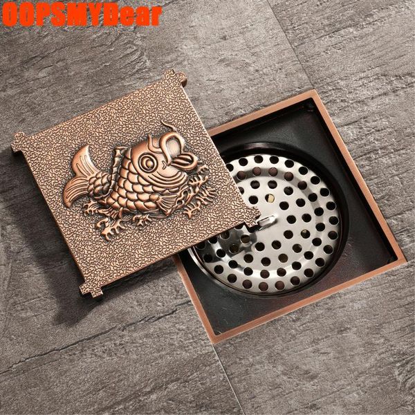 other bath & toilet supplies 10*10 4 inch floor drain bathroom hole track cover water ser grate antique fish print stainer smell proof p
other bath & toilet supplies 10*10 4 inch floor drain bathroom hole track cover water ser grate antique fish print stainer smell proof p