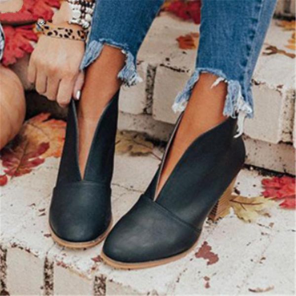 boots 2021 winter women's fashion set foot pu leather ankle warm for women shoes mid heel pointed botas mujer, Black
boots 2021 winter women's fashion set foot pu leather ankle warm for women shoes mid heel pointed botas mujer, Black