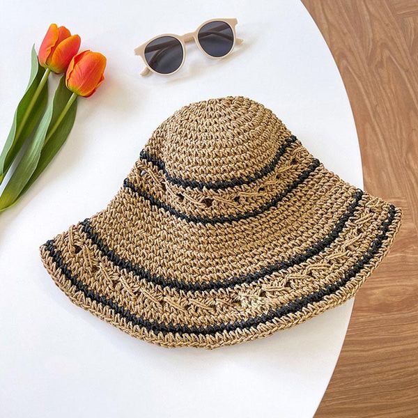wide brim hats hat female japanese fashion soft straw summer ladies seaside vacation beach outdoor air-breathable sunhat for women, Blue;gray
wide brim hats hat female japanese fashion soft straw summer ladies seaside vacation beach outdoor air-breathable sunhat for women, Blue;gray
