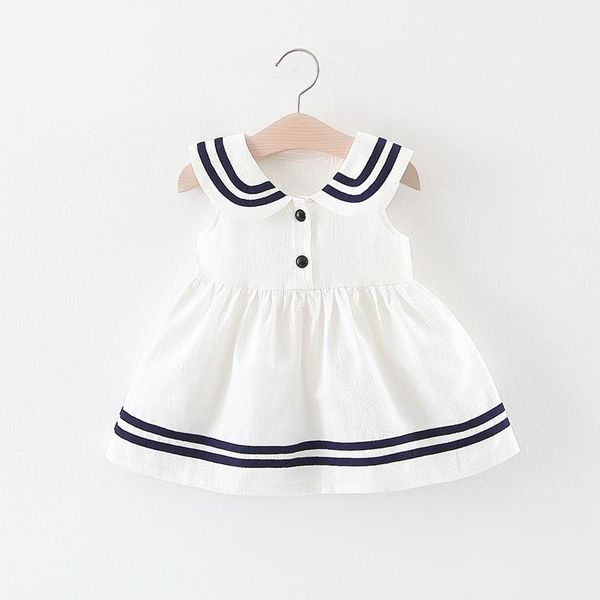 skirts wholesale children's clothing girls summer infant children navy wind vest baby princess dress casual outfit