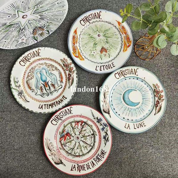 4 pcs creative hand-painted ceramic round dishes home western steak salad dessert cake plates
4 pcs creative hand-painted ceramic round dishes home western steak salad dessert cake plates