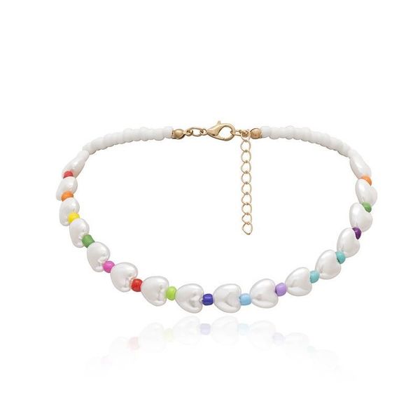 chains 2021 trendy brief geometry heart necklace pearl choker for women accessories fashion jewellery, Silver
chains 2021 trendy brief geometry heart necklace pearl choker for women accessories fashion jewellery, Silver