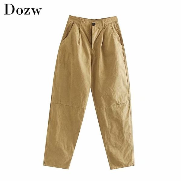 fashion loose high waist khaki pants women streetwear boyfriend pleated trousers solid pockets harem pantalon femme 210515, Black;white
fashion loose high waist khaki pants women streetwear boyfriend pleated trousers solid pockets harem pantalon femme 210515, Black;white