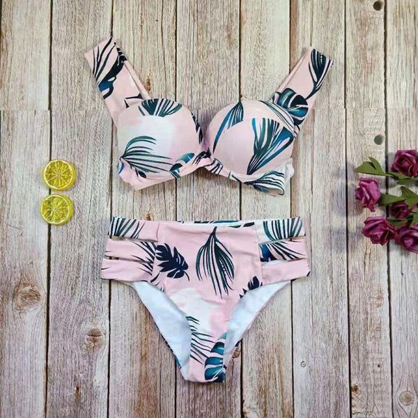 women's swimwear womail bikini 2021 leaves print swinsuit women nature waist push up set beachwear brazilian biqiuni summer, White;black
women's swimwear womail bikini 2021 leaves print swinsuit women nature waist push up set beachwear brazilian biqiuni summer, White;black
