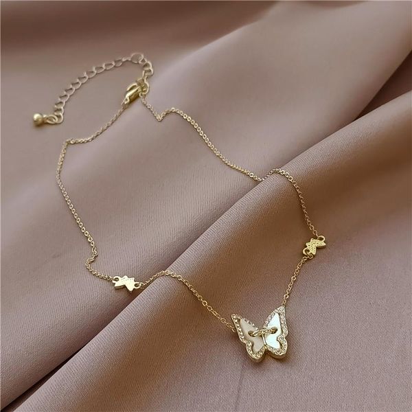 pendant necklaces arrival sweet rhinestone butterfly necklace for women chain choker fashion jewelry gift, Silver
pendant necklaces arrival sweet rhinestone butterfly necklace for women chain choker fashion jewelry gift, Silver