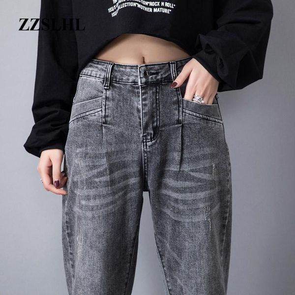 women's jeans 2021 high waist boyfriend fashion grey loose women pants casual street clothes plus size, Blue
women's jeans 2021 high waist boyfriend fashion grey loose women pants casual street clothes plus size, Blue