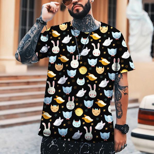 men's t-shirts in 2021 3d print lovely iittle animal broken flower tees shirts bright multicolor summer fashion soft clothing, White;black
men's t-shirts in 2021 3d print lovely iittle animal broken flower tees shirts bright multicolor summer fashion soft clothing, White;black