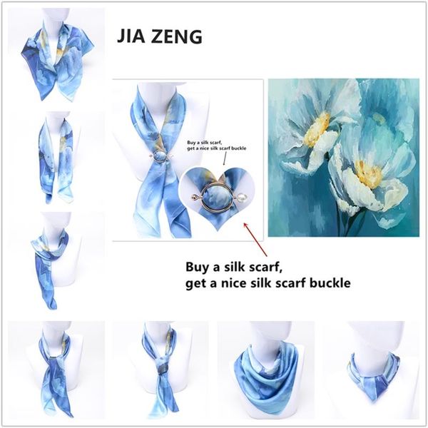 scarves 2021 fashion silk scarf for women satin hijab female bandana 70*70cm square shawls office lady hair band, Blue;gray
scarves 2021 fashion silk scarf for women satin hijab female bandana 70*70cm square shawls office lady hair band, Blue;gray