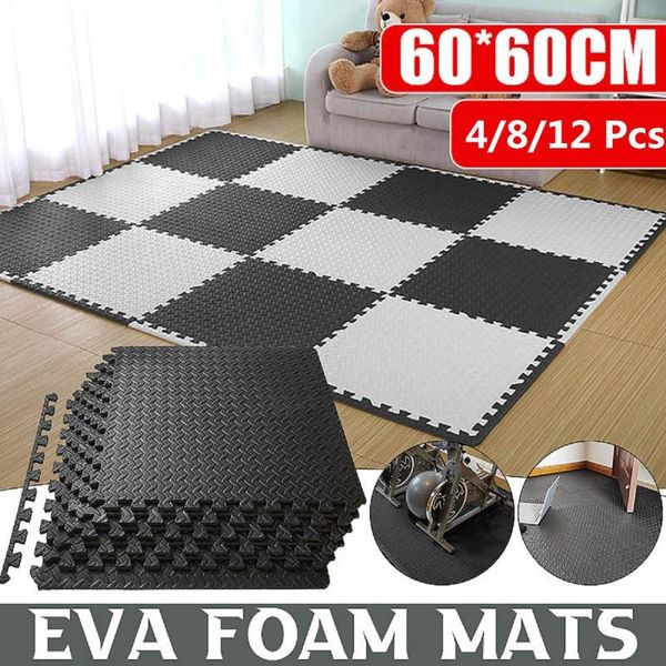4/8/12 pcs 60x60cm eva floor mats gym mat splicing patchwork rugs thicken for fitness room workouts yoga
4/8/12 pcs 60x60cm eva floor mats gym mat splicing patchwork rugs thicken for fitness room workouts yoga