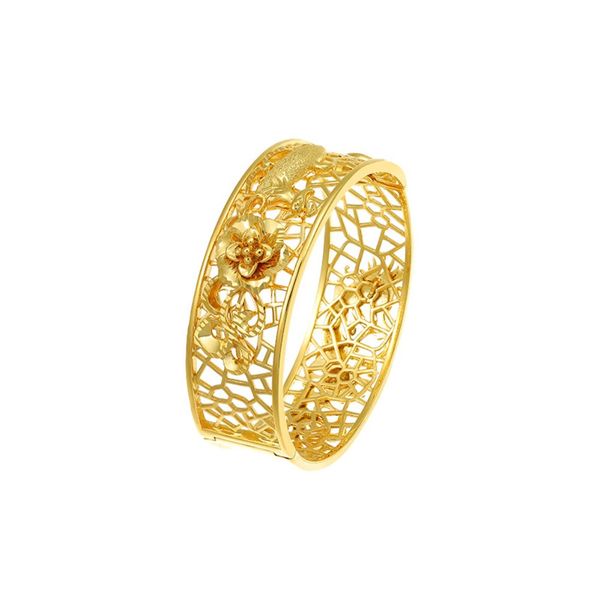 wide big flower women's 24k gold plate bangle wedding bracelets njgb092 fashion gift yellow gold plated bracelet, Golden;silver
wide big flower women's 24k gold plate bangle wedding bracelets njgb092 fashion gift yellow gold plated bracelet, Golden;silver