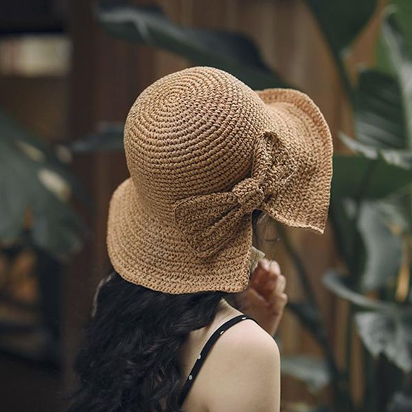 red black brown khaki raffia bow sun hat wide hanging fields summer hats for women beach femme sunscreen bohemian cap brim, Blue;gray
red black brown khaki raffia bow sun hat wide hanging fields summer hats for women beach femme sunscreen bohemian cap brim, Blue;gray