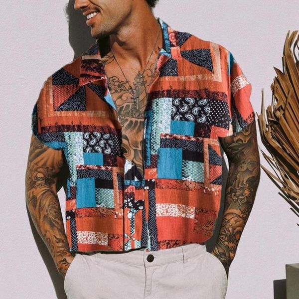 men's casual shirts men printed short sleeve summer floral loose hawaiian korean streetwear hip hop fashion shirt camisa 2xl, White;black 
men's casual shirts men printed short sleeve summer floral loose hawaiian korean streetwear hip hop fashion shirt camisa 2xl, White;black