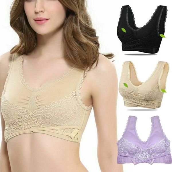 bras 2021 women sport fitness vest lace seamless bra cross side buckle wireless padded posture corrector lift up, Red;black
bras 2021 women sport fitness vest lace seamless bra cross side buckle wireless padded posture corrector lift up, Red;black