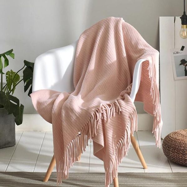 tassels knitted blanket beige grey pink throw blankets crochet portable warm sofa bed thread home textile fashion cape 120*200cm bedding set
tassels knitted blanket beige grey pink throw blankets crochet portable warm sofa bed thread home textile fashion cape 120*200cm bedding set