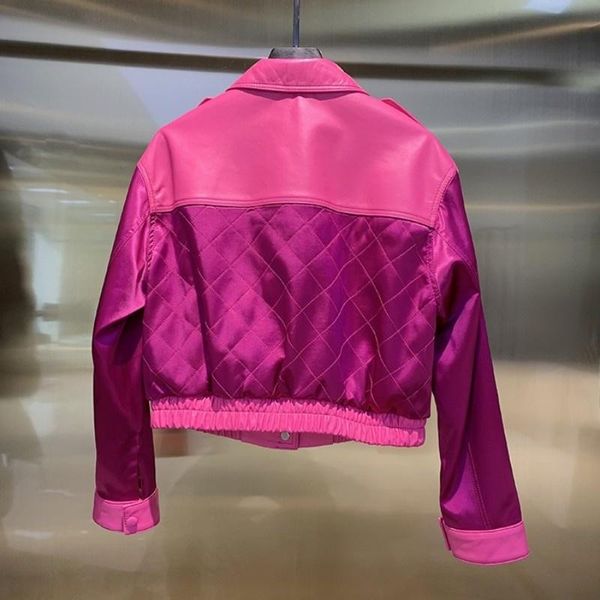 women's leather & faux patchwork fashion women rose red genuine jacket autumn long sleeve lapel motorcycle jackets female real sheepski, Black
women's leather & faux patchwork fashion women rose red genuine jacket autumn long sleeve lapel motorcycle jackets female real sheepski, Black