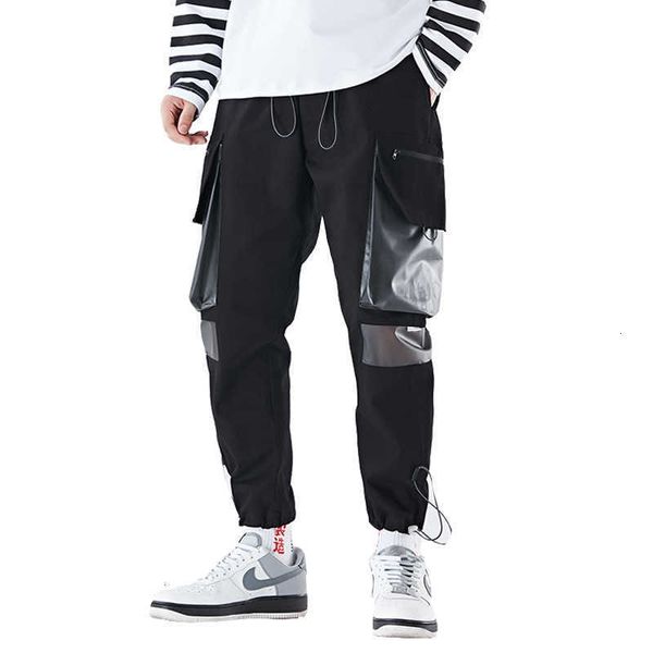 men's pants elastic waist streetwear hip hop large pockets casual fashion cargo men joggers trousers spx0 n4r1, Black
men's pants elastic waist streetwear hip hop large pockets casual fashion cargo men joggers trousers spx0 n4r1, Black