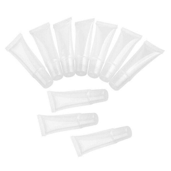 10pcs empty clear cosmetic containers refillable tubes for diy lip gloss 15ml about 9.5*2 cm tube storage bottles & jars
10pcs empty clear cosmetic containers refillable tubes for diy lip gloss 15ml about 9.5*2 cm tube storage bottles & jars