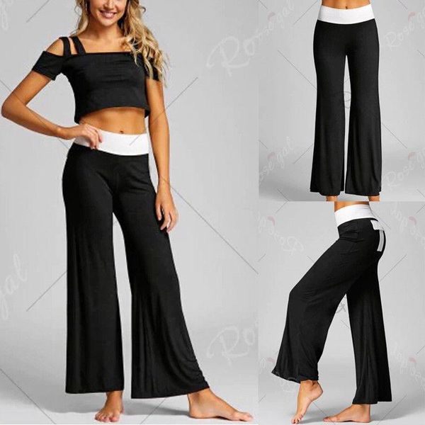 women's pants & capris ladies summer patchwork wide leg loose trousers high waist women ol style fashion, Black;white
women's pants & capris ladies summer patchwork wide leg loose trousers high waist women ol style fashion, Black;white