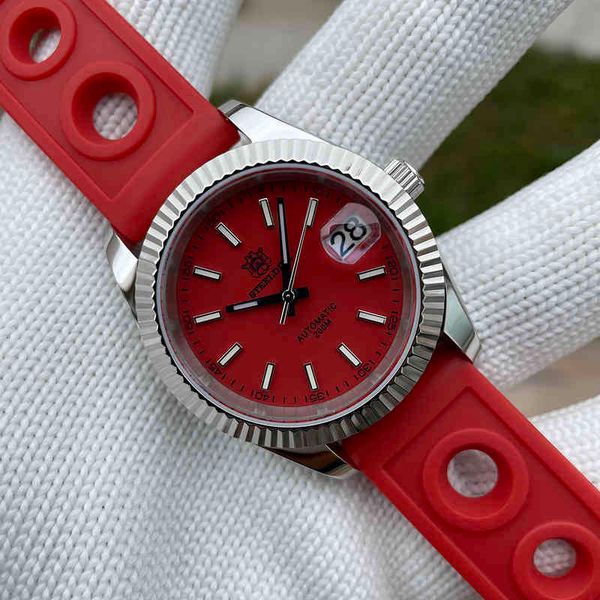 steeldive 1933 men's diving watch 200m waterproof stainless steel sapphire mirror date just nh35 automatic mechanical watch, Silver
steeldive 1933 men's diving watch 200m waterproof stainless steel sapphire mirror date just nh35 automatic mechanical watch, Silver