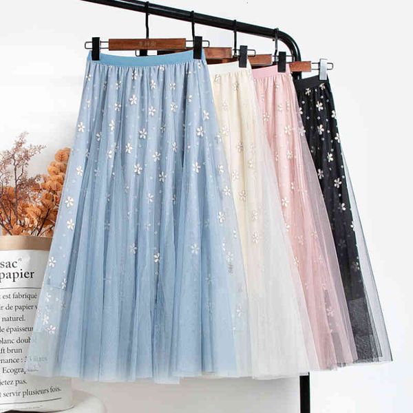 skirts spring summer embroidered golden floral a-line layered tulle maxi sweet patchwork pleated ankle long mesh skirts, Black
skirts spring summer embroidered golden floral a-line layered tulle maxi sweet patchwork pleated ankle long mesh skirts, Black
