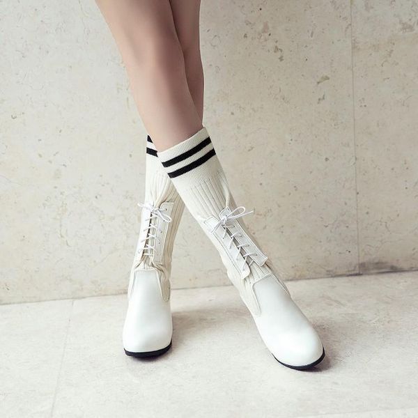 boots big size 9 10 11 12 women shoes for ladies knit patchwork cross-binding, Black
boots big size 9 10 11 12 women shoes for ladies knit patchwork cross-binding, Black