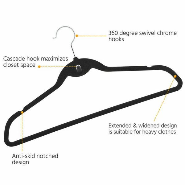 hangers & racks 10/20pcs non slip velvet suit clothes wardrobe home organizer rt88
hangers & racks 10/20pcs non slip velvet suit clothes wardrobe home organizer rt88