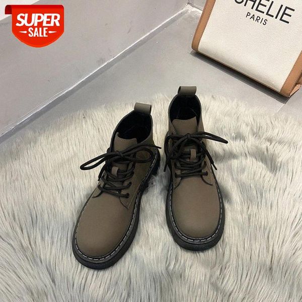 fashion short boots women's new year autumn and winter leisure korean student lace up thick bottom ankle martin #wn9l, Black
fashion short boots women's new year autumn and winter leisure korean student lace up thick bottom ankle martin #wn9l, Black