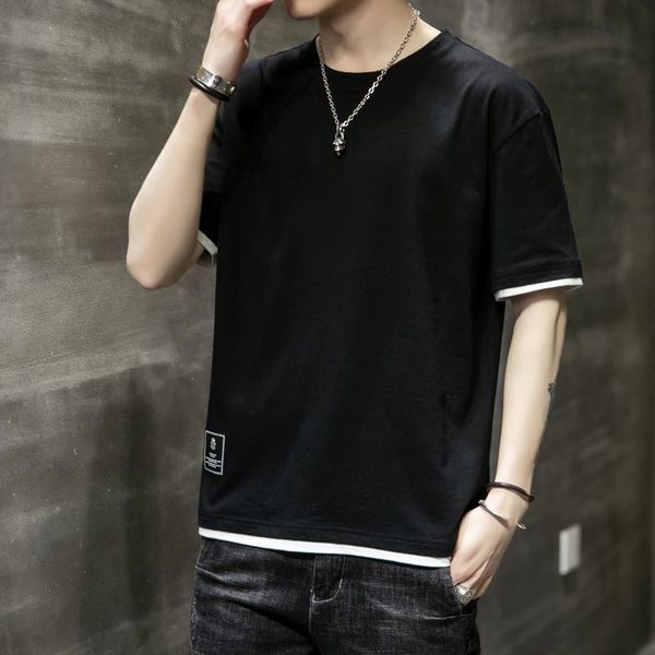 men's t-shirts 2021 brand cotton t-shirt short-sleeve man t shirt short sleeve pure color men for male, White;black
men's t-shirts 2021 brand cotton t-shirt short-sleeve man t shirt short sleeve pure color men for male, White;black
