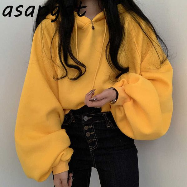 hoodies & sweatshirts women's clothing candy color loose casual hooded lantern sleeve hoodies women fleece pullovers solid chic 210610, Black
hoodies & sweatshirts women's clothing candy color loose casual hooded lantern sleeve hoodies women fleece pullovers solid chic 210610, Black