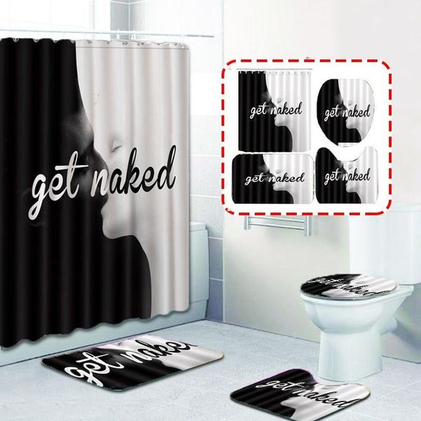 curtain & drapes black and white pattern printing shower set waterproof bathroom mat non-slip toilet curtains for bath
curtain & drapes black and white pattern printing shower set waterproof bathroom mat non-slip toilet curtains for bath
