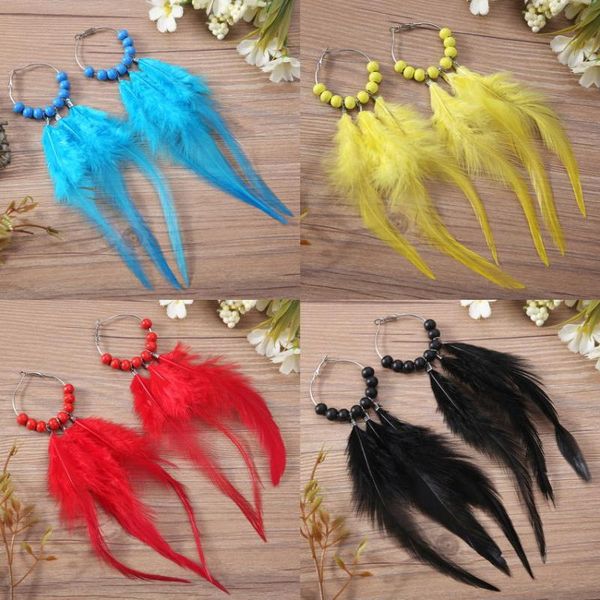 hoop & huggie colored wooden beaded pretty real long feather earrings for women 2021 fashion boho jewelry wholesale, Golden;silver
hoop & huggie colored wooden beaded pretty real long feather earrings for women 2021 fashion boho jewelry wholesale, Golden;silver