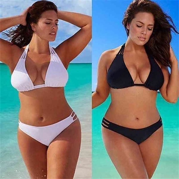 high waist swimsuit bikini swimwear neck bikini set bathing suits swim wear biquini plus size 4xl 210621, White;black 
high waist swimsuit bikini swimwear neck bikini set bathing suits swim wear biquini plus size 4xl 210621, White;black