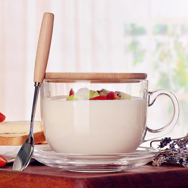 mugs 480ml heat resistant thick glass coffee cup milk mug transparent round kungfu tea with bamboo cover and spoon
mugs 480ml heat resistant thick glass coffee cup milk mug transparent round kungfu tea with bamboo cover and spoon