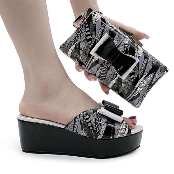 dress shoes olomm beautiful style italian with matching bags african women and set for prom party summer sandalgf1-24, Black
dress shoes olomm beautiful style italian with matching bags african women and set for prom party summer sandalgf1-24, Black