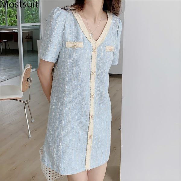 vintage elegant single-breasted mini dress women short sleeve v-neck fashion dresses party ladies vestidos femme 210518, Black;gray
vintage elegant single-breasted mini dress women short sleeve v-neck fashion dresses party ladies vestidos femme 210518, Black;gray
