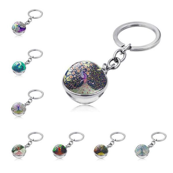 keychains wg 1pc colorful peacock keychain pendant cabochon time gem stone glass ball metal key chain keyring ornament jewelry, Silver
keychains wg 1pc colorful peacock keychain pendant cabochon time gem stone glass ball metal key chain keyring ornament jewelry, Silver