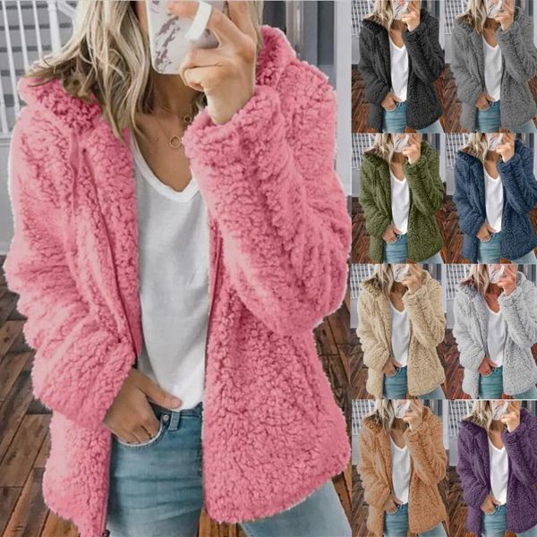 women's fur & faux s1sense 2021 fashion outwear women long sleeve fleece fluffy cardigan sweater winter coat wool casual jacket plus si, Black
women's fur & faux s1sense 2021 fashion outwear women long sleeve fleece fluffy cardigan sweater winter coat wool casual jacket plus si, Black