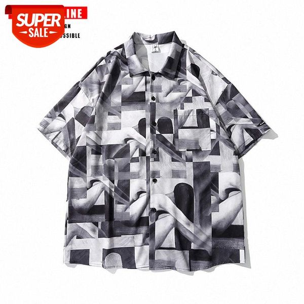 tkpa abstract full-print short-sleeved shirt for men and women all-match half-sleeved #ud74, White;black
tkpa abstract full-print short-sleeved shirt for men and women all-match half-sleeved #ud74, White;black