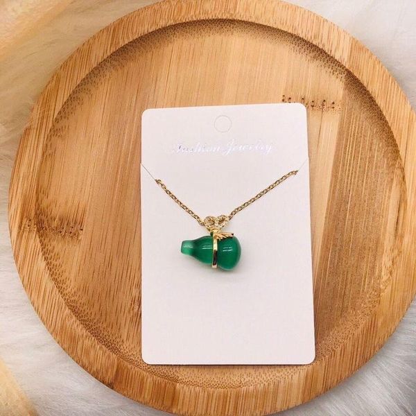 delicate opal gourd pendant necklaces for women girls titanium steel cute festival gifts jewellery fashion, Silver
delicate opal gourd pendant necklaces for women girls titanium steel cute festival gifts jewellery fashion, Silver