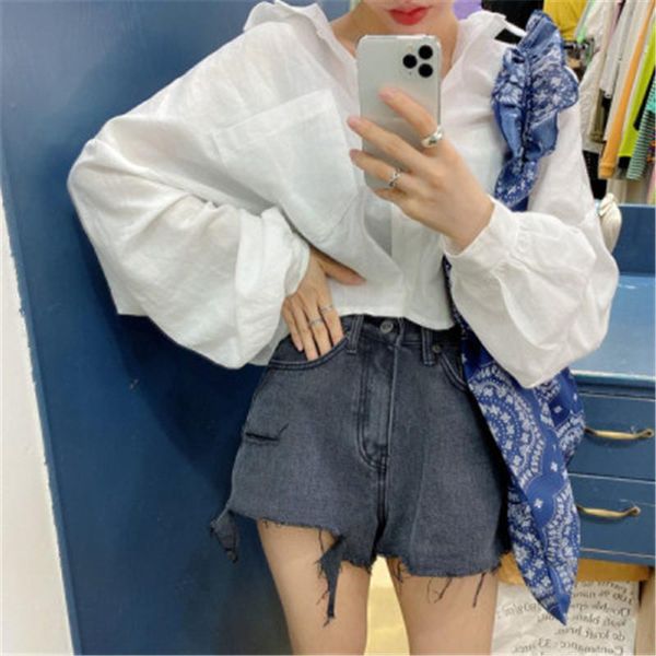 women's blouses & shirts chic fashionable summer sun-protective for women open-back solid elegant fashion ol, White
women's blouses & shirts chic fashionable summer sun-protective for women open-back solid elegant fashion ol, White