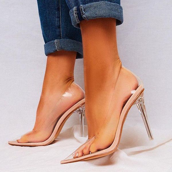 sandals 2021 summer pointed toe pumps women transparent woman stiletto high heels shallow crystal shoes for plus size 42, Black
sandals 2021 summer pointed toe pumps women transparent woman stiletto high heels shallow crystal shoes for plus size 42, Black