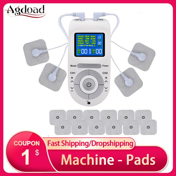 electroestimulador muscular 12 modes tens unit electric body pain relief massage machine 4 electrode pads tens machine cables
electroestimulador muscular 12 modes tens unit electric body pain relief massage machine 4 electrode pads tens machine cables