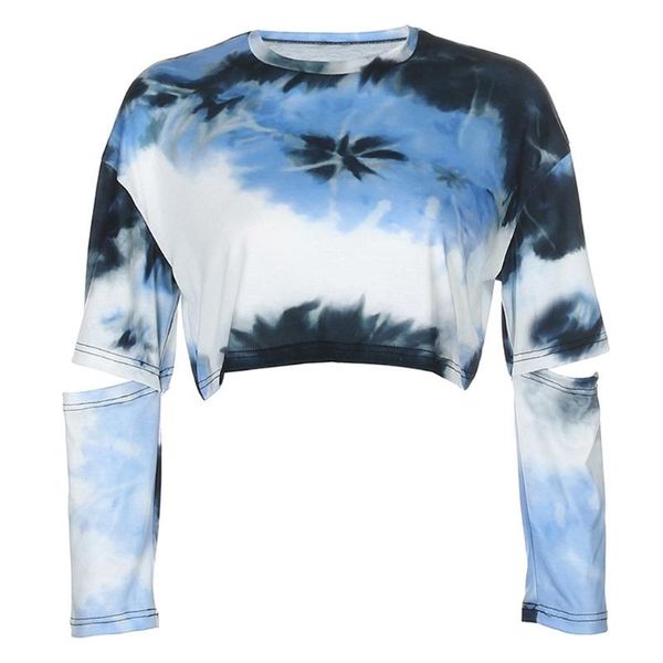 women's t-shirt women autumn gradient tie-dye printed t shirts round neck long sleeve cutout elbow crop harajuku hip hop loose pullover, White
women's t-shirt women autumn gradient tie-dye printed t shirts round neck long sleeve cutout elbow crop harajuku hip hop loose pullover, White