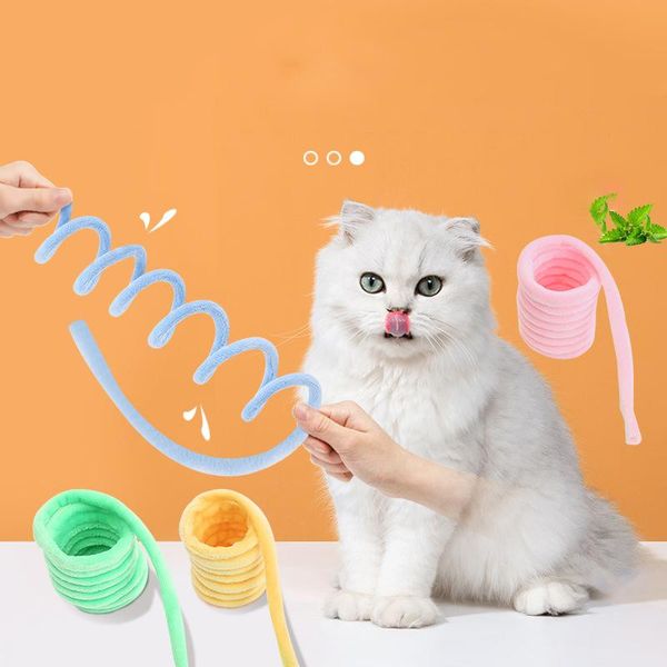 cat toys interactive chew toy plush springs coils for chasing biting hunting bounce kittens spiral spring with catnip
cat toys interactive chew toy plush springs coils for chasing biting hunting bounce kittens spiral spring with catnip