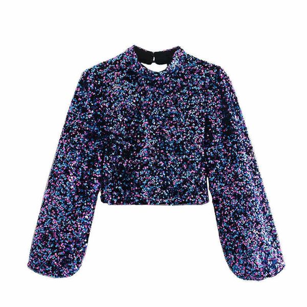 2020 women sequins decoration behind hollow out female long sleeve roupas leisure chic y0621, White
2020 women sequins decoration behind hollow out female long sleeve roupas leisure chic y0621, White