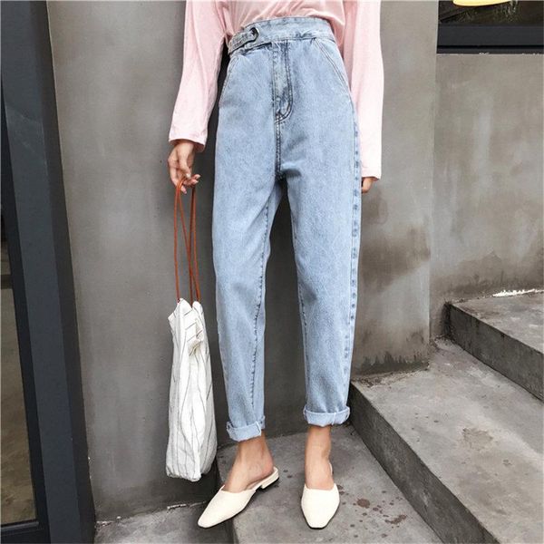 summer casual slim ankle length light blue fresh pants slender female loose women jeans denim high waist harem trousers women's
summer casual slim ankle length light blue fresh pants slender female loose women jeans denim high waist harem trousers women's