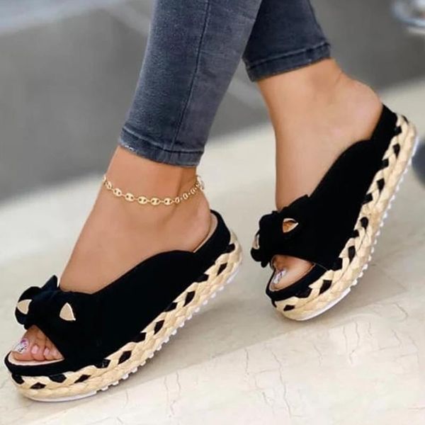 sandals women platform shoes bow summer slipper flip-flops beach female slippers plus size, Black
sandals women platform shoes bow summer slipper flip-flops beach female slippers plus size, Black